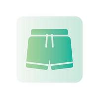 shorts gradient icon vector