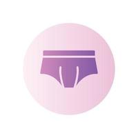panties gradient icon vector