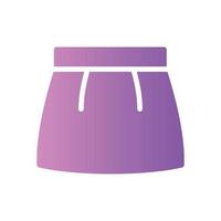 skirt gradient icon vector