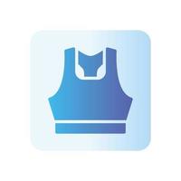 tank top gradient icon vector