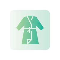 bathrobe gradient icon vector