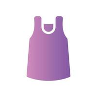 tank tops gradient icon vector