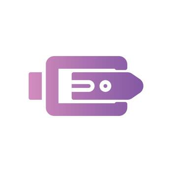 icono de gradiente de cinturón vector