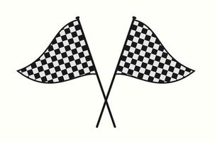 vector illustration of a triangular racing flag