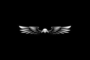 Vintage Retro Eagle Hawk Falcon Bird Badge Emblem Logo Design Vector