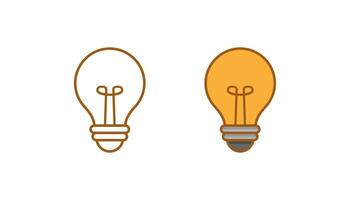 Light bulb icon vector design