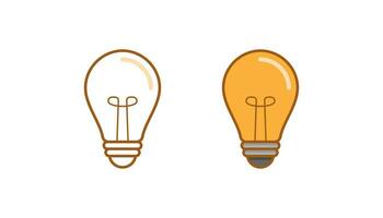 Light bulb icon sign vector