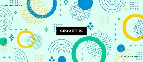 Memphis seamless pattern. Geometric elements memphis in the style of 80's. Vector illustration background.