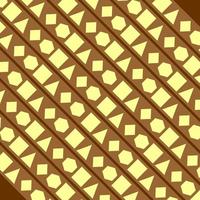 Seamless pattern with a combination of several brown objects vector