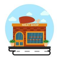 Meat Shop Concepts vector