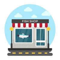 Fish Shop Concepts vector