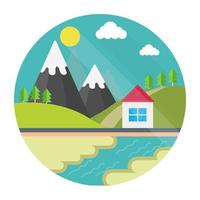 Trendy Countryside Concepts vector