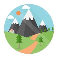 Nature Landscape Concepts vector