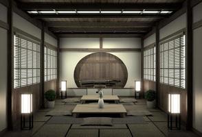 original room japanese style, Showa era , Design with the best Japanese room designers.3D rendering photo