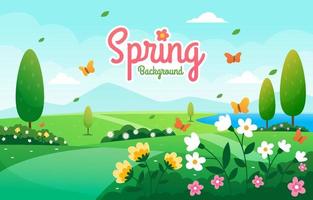 Spring Season Landscape Background 4611939 Vector Art at Vecteezy Spring Season Landscape Background 4611939 Vector Art at Vecteezy