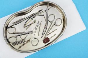 Set of professional manicure tools. Concept of beauty. photo