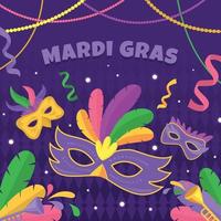 Background of Mardi Gras Masquerade vector