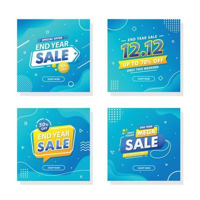 End Year Sale Social Media Post Template