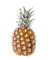 Small ripe pineapple isolated on white. Photo