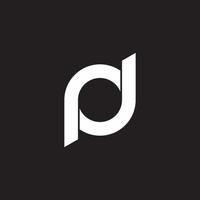 circle rotate letter rj line simple design symbol logo vector
