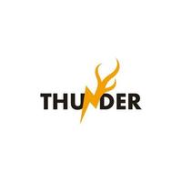 text thunder motion colorful powerful symbol logo vector