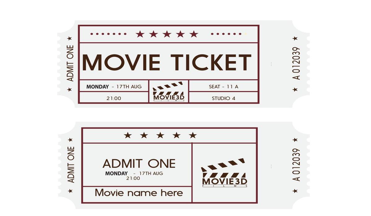 Movie Ticket Vector Art, Icons, and Graphics for Free Download for Free Movie Ticket Templates Printable
