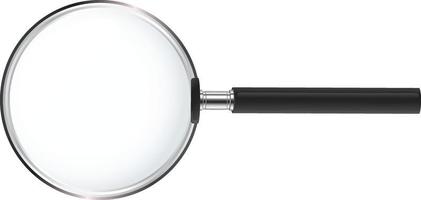 Search icon vector. Magnifying glass with Transparent Background. Magnifier, big tool instrument. Magnifier loupe search. Business Analysis symbol vector