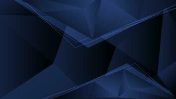 fondo geométrico abstracto en azul oscuro vector