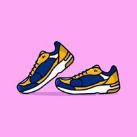 un vector de ilustración de zapatos deportivos