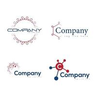 medicine company logo design vector