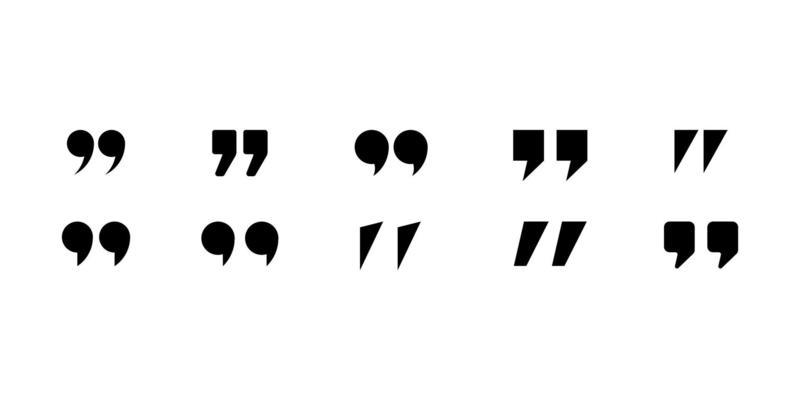 Free Quotation Mark Vectors set