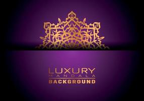 Luxury ornamental mandala logo background, arabesque style. vector