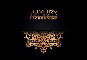 Luxury ornamental mandala logo background, arabesque style. vector