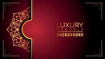 Luxury ornamental mandala logo background, arabesque style. vector