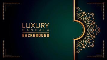 Luxury ornamental mandala logo background, arabesque style. vector