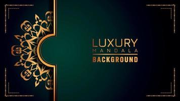 Luxury ornamental mandala logo background, arabesque style. vector