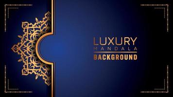 Luxury ornamental mandala logo background, arabesque style. vector