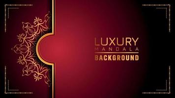 Luxury ornamental mandala logo background, arabesque style. vector