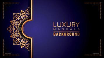 Luxury ornamental mandala logo background, arabesque style. vector