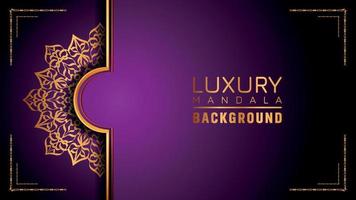 Luxury ornamental mandala logo background, arabesque style. vector