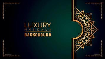 Luxury ornamental mandala logo background, arabesque style. vector