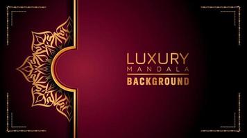 Luxury ornamental mandala logo background, arabesque style. vector