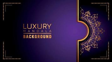 Luxury ornamental mandala logo background, arabesque style. vector