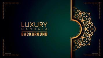 Luxury ornamental mandala logo background, arabesque style. vector