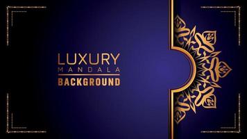 Luxury ornamental mandala logo background, arabesque style. vector