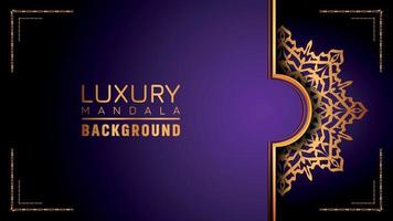 Luxury ornamental mandala logo background, arabesque style. vector