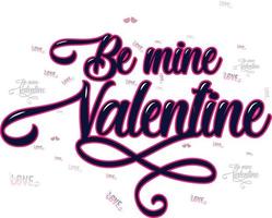 Typography Design for Valentines Day It can be used on T-Shirts Mugs Poster Cards Badge and much more. vector