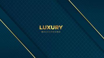 Luxurious dark background with golden lines vector