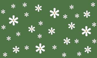 seamless pattern with white flowers vector