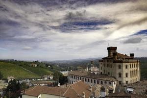 the castle of barolo in the historic center of the town of barolo, from which we owe the name of the famous wine of the same name photo